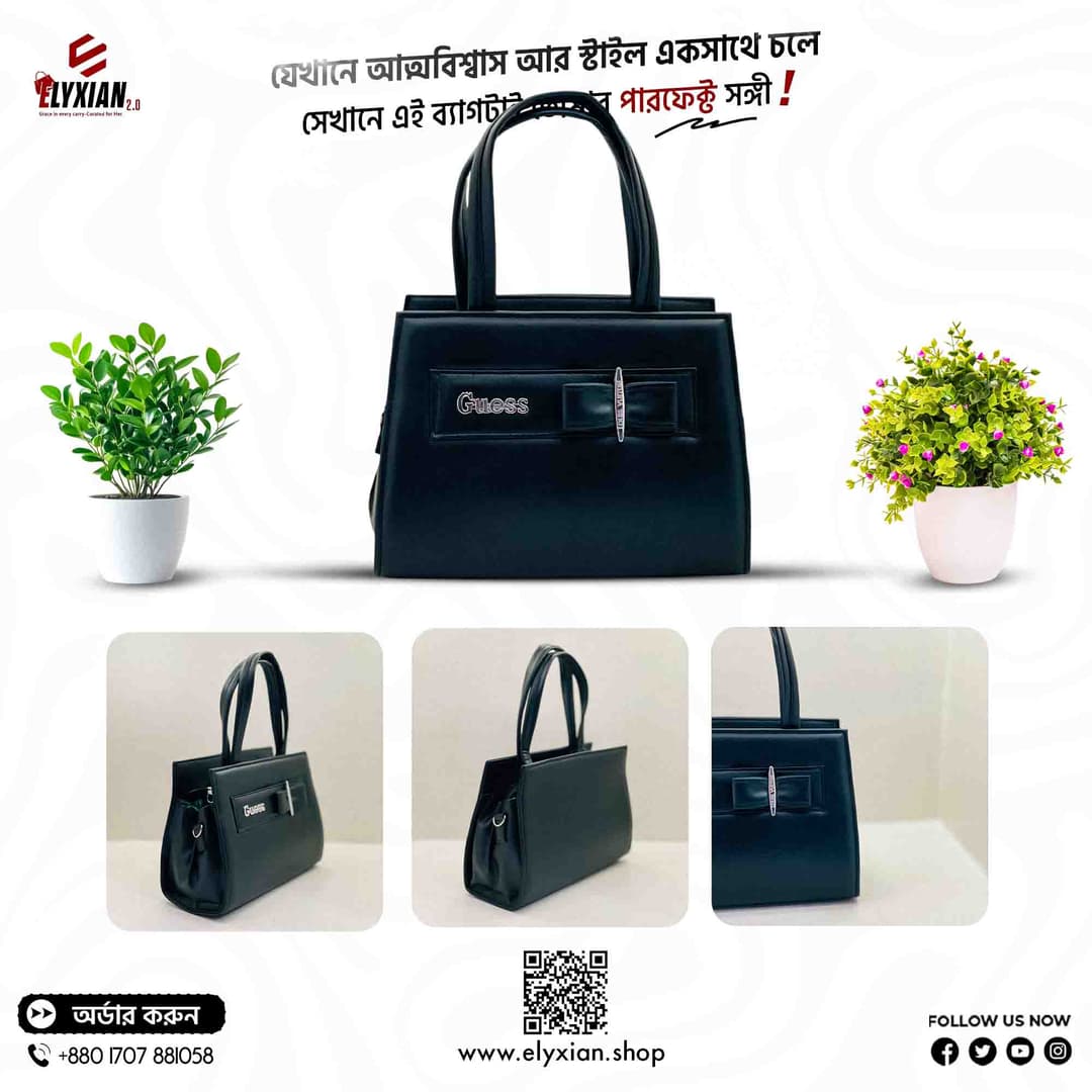 Ladies Hand Bag - Black